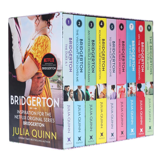 Bridgerton Family Series Complete Collection Books 1 to 9 by Julia Quinn - Paperback Set