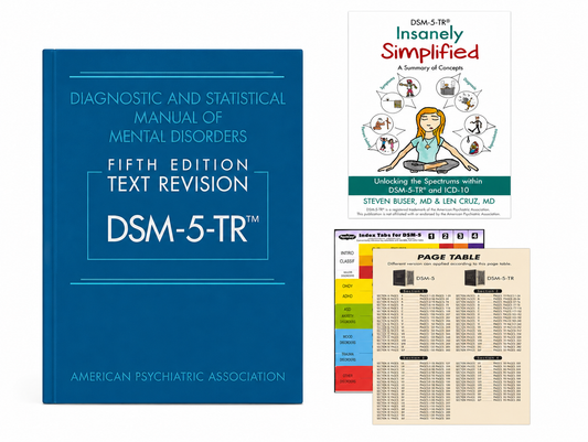 DSM-5-TR Hardcover Quick Reference Bundle with Simplified Guide and Tabs