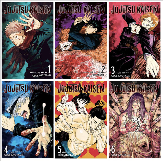 Jujutsu Kaisen Manga Vol. 1–6 Bundle Set