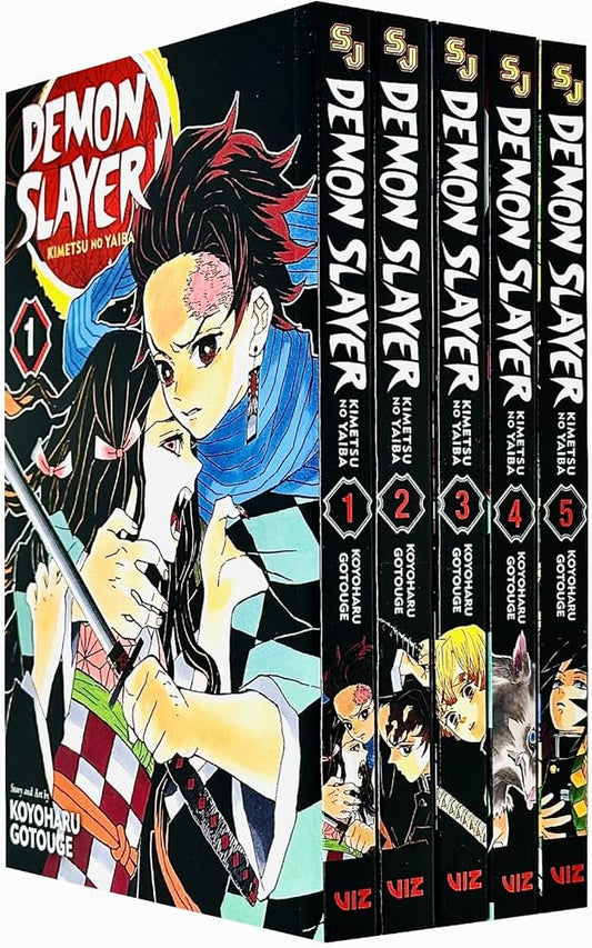 Demon Slayer Manga Starter Collection, Volumes 1–5 Paperback