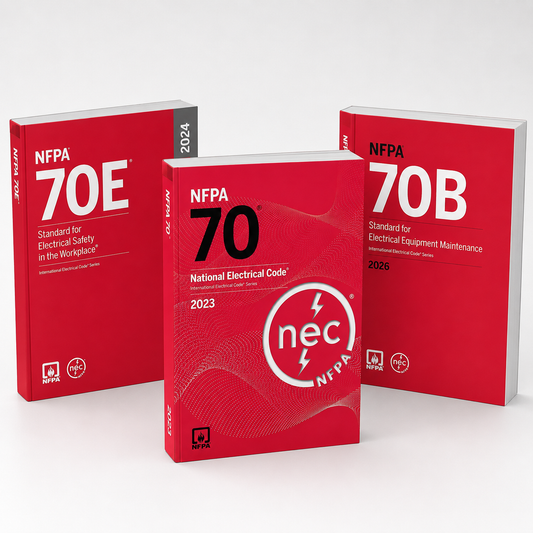 NFPA 70B 2023, NFPA 70E 2024 and NFPA 70 National Electrical Code 2023 - Three Standard Set