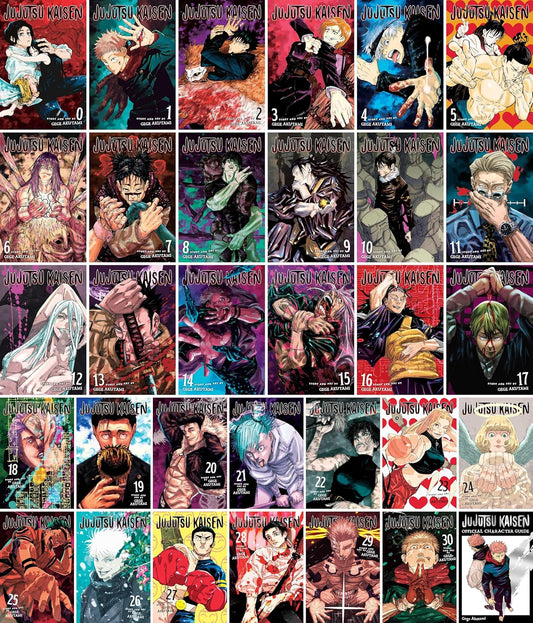 Jujutsu Kaisen Manga Collection Vol. 0–29 + Official Character Guide | 31 Books