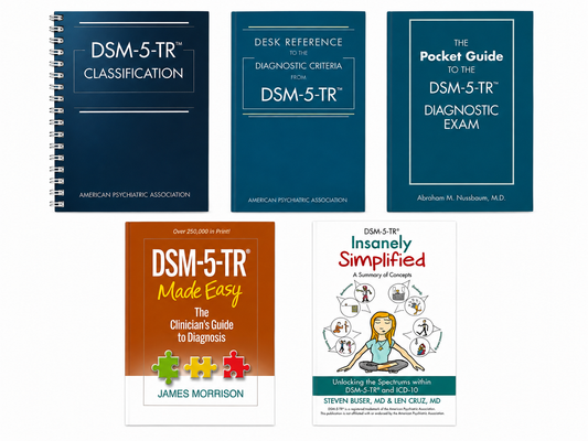 DSM-5-TR Five-Book Clinical Toolkit with Classification and Study Guides